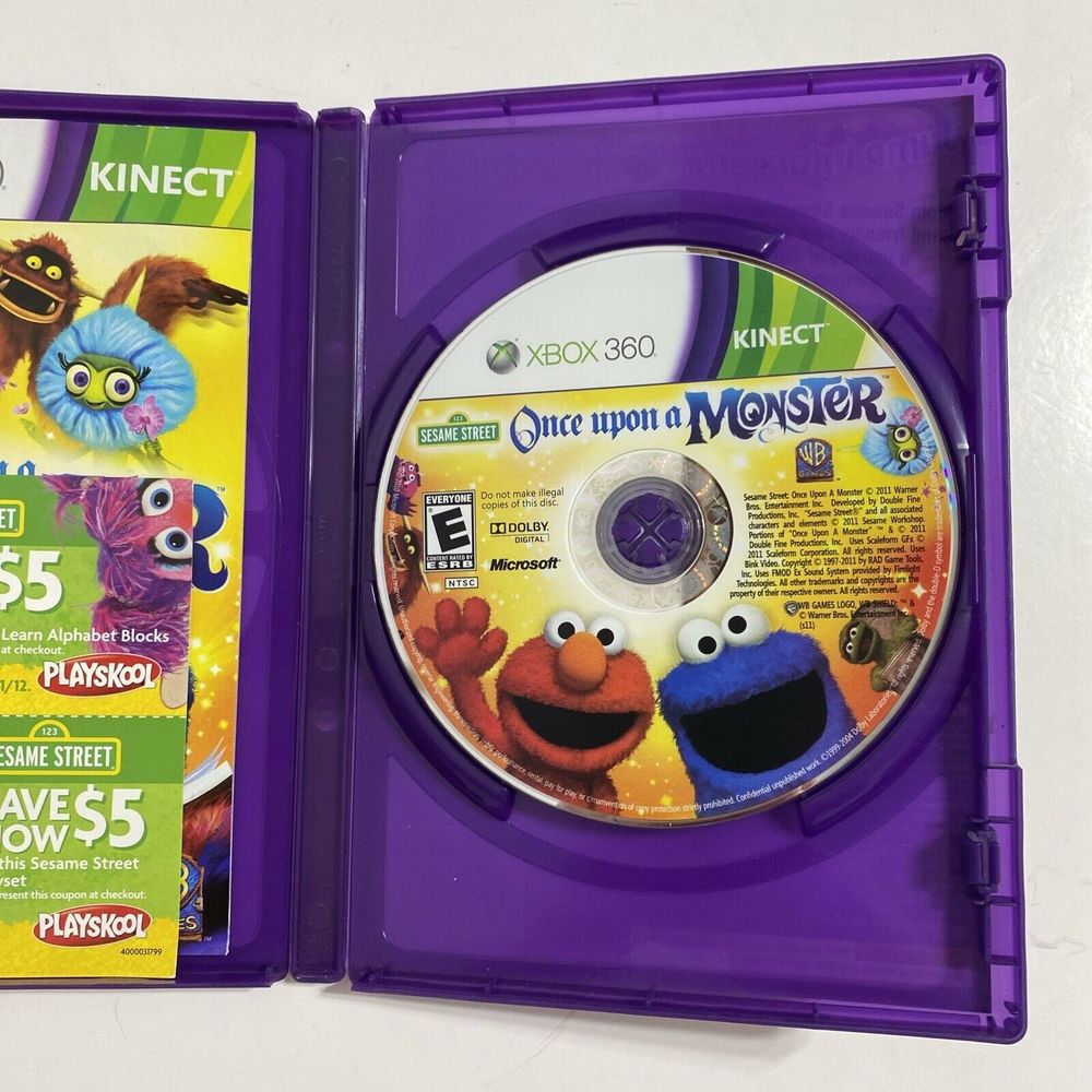 Sesame Street: Once Upon a Monster (Requires Kinect) Xbox 360 Complete Working - Picture 4 of 9